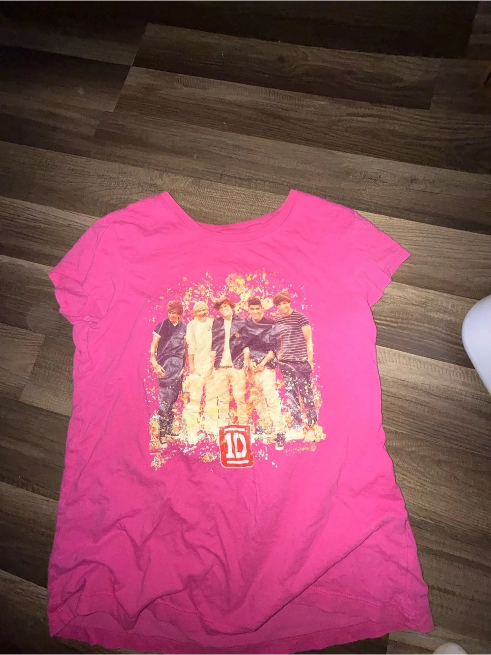 Justice Hot Pink One Direction Graphic Tee